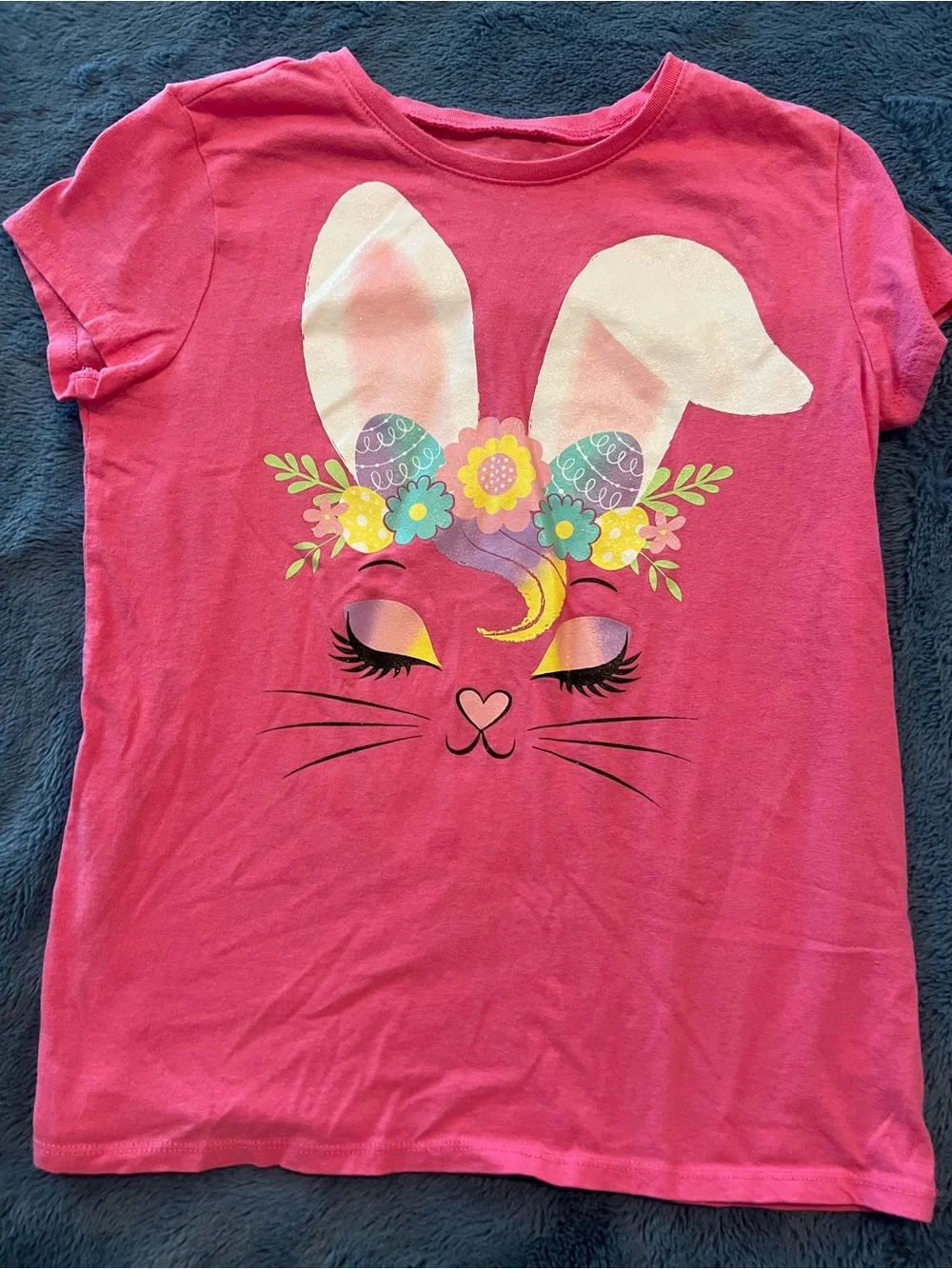 The Children's Place two Girls Graphic Tees - Pink & Mint Unicorn